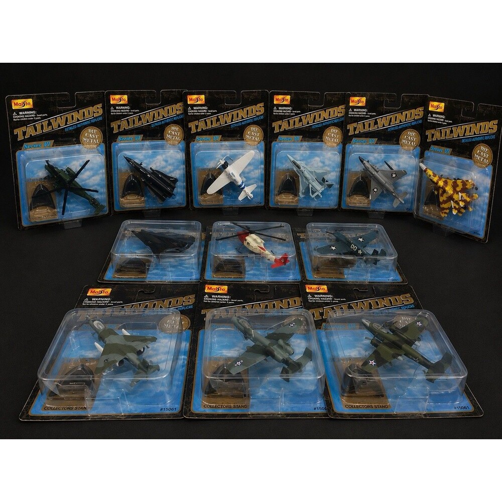 Maisto Tailwinds Series VI Complete Set 12 Die Cast Military Aircraft NIP